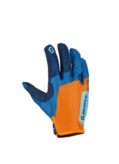 Buy Scott 350 Race Evo Blue/Orange Motocross Gloves in UAE