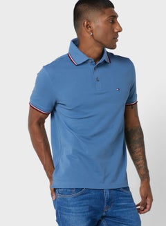 Buy Tipped Slim Fit Polo Shirt in UAE