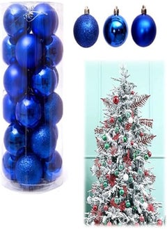 اشتري 24-Piece Christmas Ball Ornaments, Christmas reminds us of the Hanging Lord في مصر