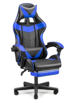 Buy Gaming Chair Racing Style Office Chair Adjustable High Back Ergonomic Computer Desk Chair with Retractable Arms and Footrest in UAE