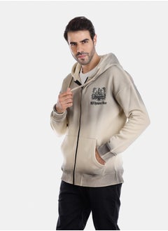 Buy Sandstone Zip-Up Sweatshirt in Egypt