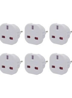 Buy EU Travel Adapter Pack of 6, UK to European Plug Adapter, Europe Converter Type C, E, F for Spain, France, Italy, Portugal, Germany, Netherlands, Greece, Poland, Turkey and More, Plug Converter in UAE