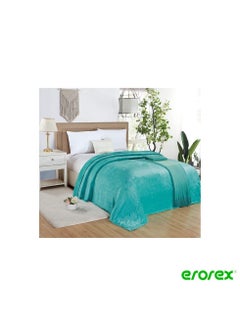 Buy Soft Flannel Blanket Single Size 160X200 cm in Saudi Arabia