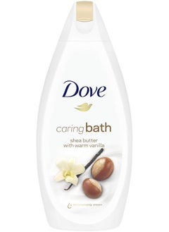 Buy Dove Caring Bath Shea Butter with Warm Vanilla Bath Soak 500ml in UAE