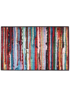 اشتري Multicolor Rags Printed Home Décor Area Rug For Living Room Kitchen Mat Bedroom Office Or Entryway Rug 2'6" X 3'10" في السعودية