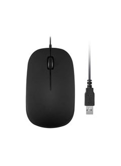 Buy Perimice201 Wired Usb Optical 3 Button Mouse With 800 Dpi And Illuminated Wheel Black in UAE