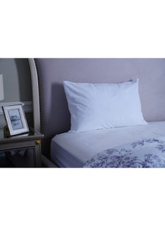 Buy Comfort Coral Fleece Waterproof Pillow Protector 50x75Cm White in UAE