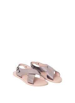 Buy Shiny Flat Cross Sandals in Egypt