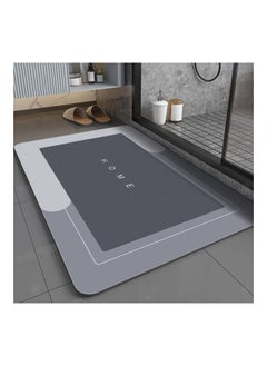 Buy Quick Dry Non Slip Bath Mat Fit for Under Bathroom Door Shower Room Bathtub Sink Front Laundry and More 80cm x 50cm in UAE