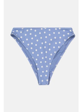 Buy Women Polka dots Two Piece Bikini Swimwear, Blue/White in UAE