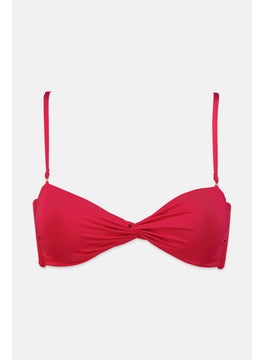 اشتري Women Padded Plain Bikini Top, Fuchsia في السعودية