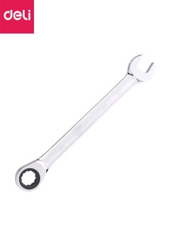 Buy Double-end Stainless Steel Ratchet Wrench Diameter 17mm Silver With Mirror Polish in UAE