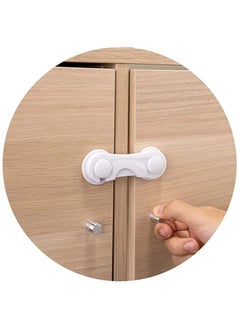 Buy 6-Pack Child Proof Locks for Cabinet Doors, Pantry, Closet, Wardrobe, Cupboard, Drawers - 3M - No Drilling - Child Safety Locks for Cabinets and Drawers - Baby Proofing Cabinet Lock in UAE