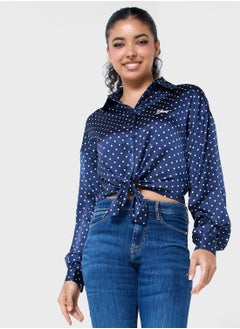 Buy Polka Dot Button Down Shirt in UAE