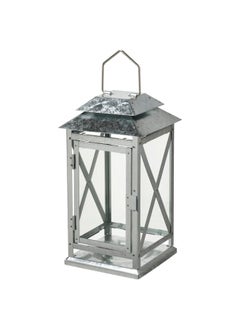 اشتري Lantern for block candle, in/outdoor, galvanised, 29 cm في السعودية