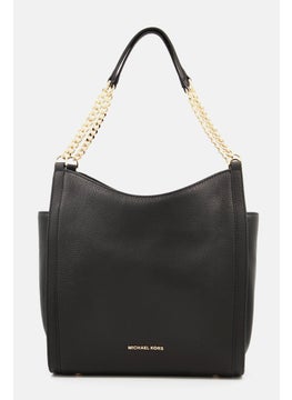 اشتري Women Chain Strap Brand Logo Handbag 36 L x 30 H x 13 W cm, Black في الامارات