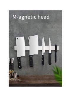 Buy 304 stainless steel magnetic milling cutter holder kitchen punch-free stand kitchen knife storage rack magnetic Suction knife holder in UAE