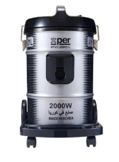 اشتري Barrel Vacuum Cleaner - Korean - 2000 Watt - 21 Liters - Black/Silver - XPVC-20W21L في السعودية