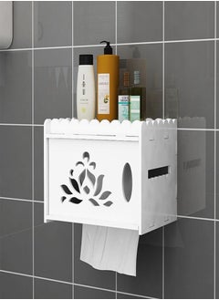 اشتري Bathroom Storage Shelf Cabinet Rack White في الامارات