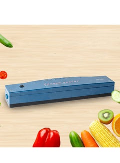 Buy Upgraded Automatic Preservation Vacuum Sealer Machine for Food Sealing Blue (contains 5 Vacuum Sealed Bags） in UAE