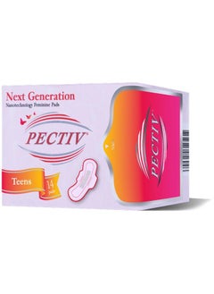 Buy PECTIV Ultra-thin Teen Sanitary Pads With 2 Wings (1 pack x 14 Pads) in UAE