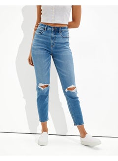 اشتري AE Ne(x)t Level Soft Knit Ripped Mom Jean في الامارات