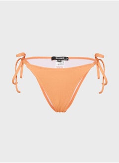 Buy Crinkle Tie Side High Leg Bikini Bottom in Saudi Arabia