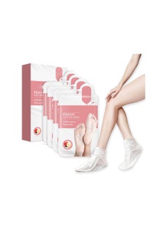 Buy Foot Peel Mask, Foot Mask Moisturising Socks, 4 Pack Foot Care Sheet Masks, Foot Peel Mask Callus Remover, Perfect for Exfoliating, Cracked Heel and Hard Skin, Dead, Moisturising Treatment in UAE