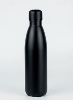 اشتري Nessan 1000ml Sport Water Bottle Vacuum Insulated Stainless Steel Sport Water Bottle Leak-Proof Double Wall Cola Shape Water Bottle, Keep Drinks Hot & Cold - Black في الامارات