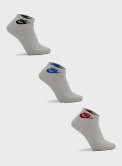 Buy 3 Pack Nsw Everyday Essential Ankle Socks in UAE