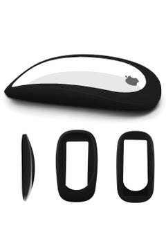 اشتري Apple Magic Mouse 1/2 Cover Silicone Protective Skin for Magic Mouse - Magic Mouse Protector - Magic Mouse Accessories (Black) في الامارات