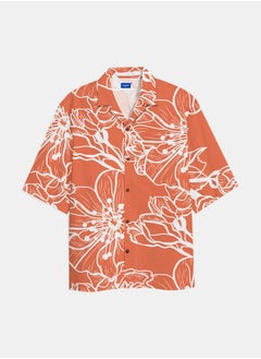 اشتري Relaxed Fit Floral All Over Print Resort Shirt في السعودية