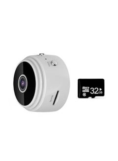 اشتري Mini WIFI Camera Outdoor Portable Metal Cameras Light Weight Night-Vision 1080P Loop Recording Cam with Holder في السعودية