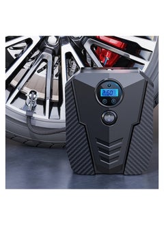 Buy Inflator Portable Air Compressor DC 12V 150PSi Electric Air Pump for Car Tire, with Emergency LED Light, 35L Min Fast for Car Motorcycle Bike Swim in UAE