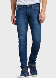 Buy Mid Wash Skinny Fit Jeans in UAE