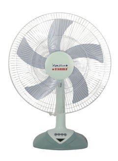 اشتري 18 Inch 60W Electric Table Fan Low/Medium/High And 5 Blade Design Oscillating Fan في الامارات