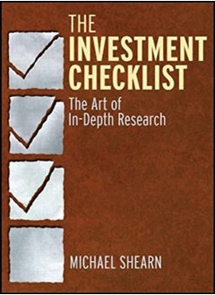 Buy The Investment Checklist: The Art of In-Depth Research in UAE