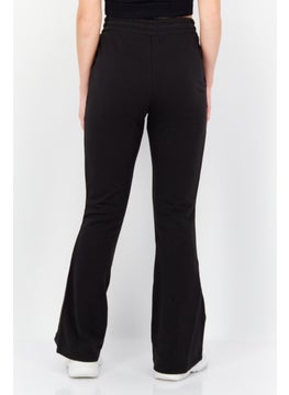 اشتري Women Slim Fit Training Flared Pants, Black في الامارات