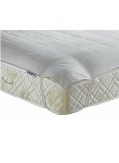 Buy Snooze Flat Fiber Mattress Protector - White - 90x195 in Egypt