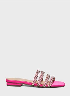 اشتري Multi Straps Low Heel Flat Sandals في الامارات