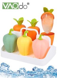 Buy 6PCS Carrot Shape Ice Cube Trays Set Mold Fun Ice Maker Molds for Cocktails Ice Cubes Chocolates Jello Shots in Saudi Arabia