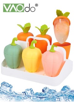 Buy 6PCS Carrot Shape Ice Cube Trays Set Mold Fun Ice Maker Molds for Cocktails Ice Cubes Chocolates Jello Shots in UAE