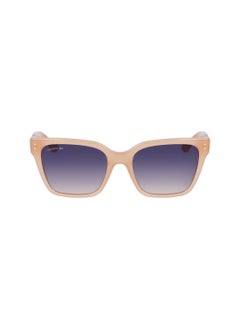 Buy FULL RIM ACETATE MODIFIED RECTANGLE LACOSTE SUNS L6022S  5418 (662) OPALINE NUDE in UAE