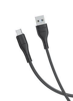 Buy 1m Plastic USB to Micro Data Charging Cable Black in Saudi Arabia