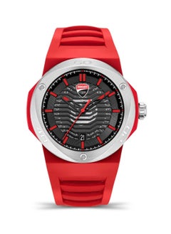 Buy Men’s Tradizione Red Silicon Strap Water Resistant Watch DTWGN0000507 - 42mm in UAE