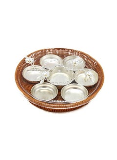 Buy 9 Pieces Serving Trays Set with Lid in Saudi Arabia