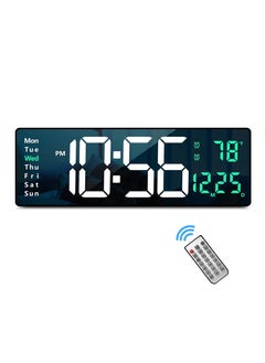 Buy LED Digital Wall Clock with Large Display38.7x3.2x13centimeter in Saudi Arabia