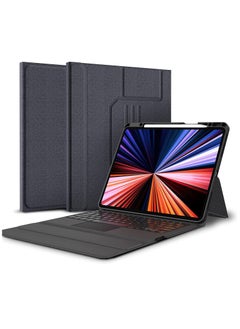 Buy iPad Pro Keyboard 11 inches - Leather Keyboard Case With Touchpad for 10.9/11 inches Compatible Model A2228/A2068/A2230/A2231 II A1980/A2013/A1934/A1979 II A2325/A2324/A2316/A2072 & iPad Air Gen 5 in UAE