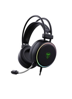 Buy Stereo Gaming Headset for PS4 PC Xbox One PS5 Controller, Over Ear Headphones with Mic, RGB LED Light, Bass Surround, Soft Memory Earmuffs for Laptop Mac Nintendo NES Games in Saudi Arabia