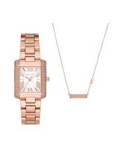 Buy Emery Analog Watch + Necklace Set in UAE